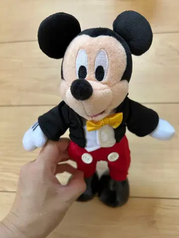미사용 미키마우스 턱시도 봉제 인형 약 25cm