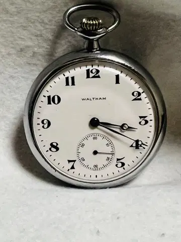WALTHAM OH 완료 월쌈 회중시계 수동 와인딩 31시간 작동품