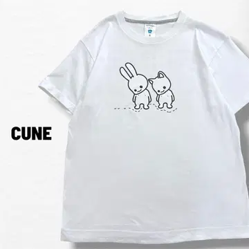 CUNE 큔 아린코 반팔 티셔츠 화이트 M