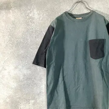 Goodwear 반팔 티셔츠 그레이 무지 미국제 코튼 100%