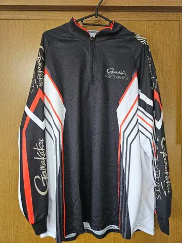 Gamakatsu 3XL 긴팔 T셔츠 지퍼 셔츠 속건성