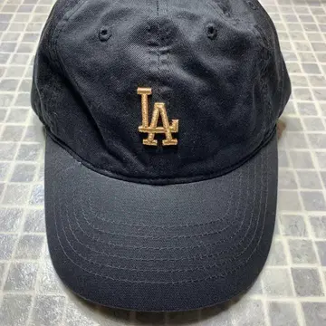 [ 새상품급 ] MLB Korea LA 자수 야구 모자 블랙 메이저리그