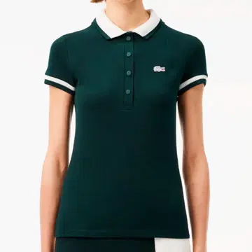 LACOSTE 정가 2만 프랑스 메이드 싱글 저지 피케 셔츠 슬림
