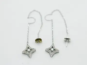 스와로브스키 SWAROVSKI 크리스탈 귀걸이 별 모티브 클리어