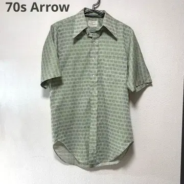 70s Arrow 반팔 셔츠 그린 계열