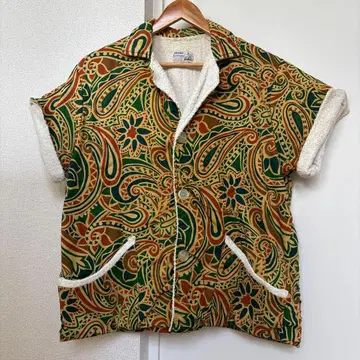 60s 비치 셔츠 비치 자켓 파일 빈티지 사이키 패턴