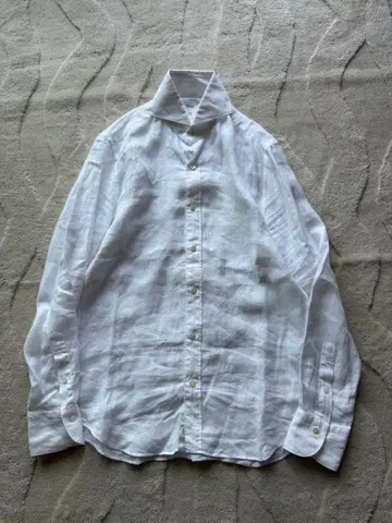 e'lento RING JACKET 린넨 화이트 셔츠 S