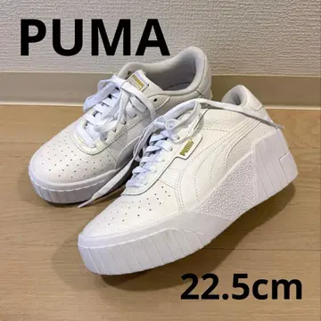 PUMA 푸마 카리 웨지 화이트 통굽 스니커즈 22.5cm