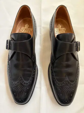 Crockett & Jones 블랙 싱글 몽크 스트랩