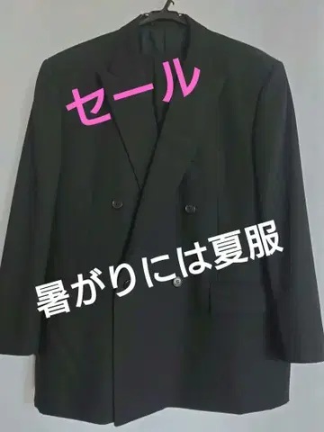 예복 썸머 블랙 더블 브레스 정장 자켓
