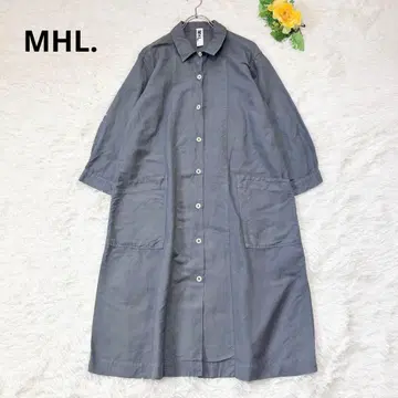 MHL. 마가렛호웰 코튼 린넨 셔츠 원피스 사이즈 1 그레이