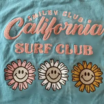 페퍼민트 그린 California Surf Club 티셔츠 M