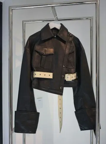 [ 정가 50700엔 ] 새상품 H&M rokh 콜라보 가죽 자켓 S