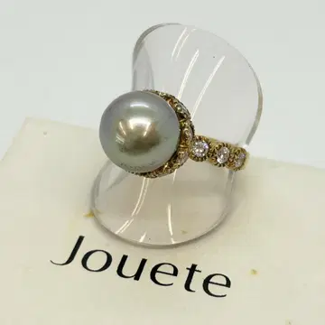 Jouete 쥬에테 블랙 펄 반지 SV925 13호 골드
