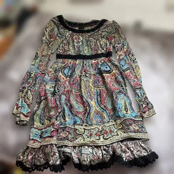 ANNA SUI 페이즐리 무늬 원피스