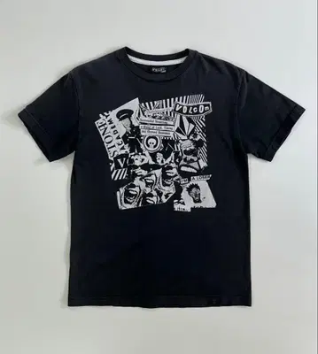 00s VOLCOM 그래픽 티 펑크 그래픽 티셔츠