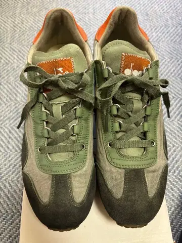 diadora 스니커즈 26cm 그린/오렌지
