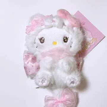 산리오 밀키 고양이 키티 봉제 인형 키링