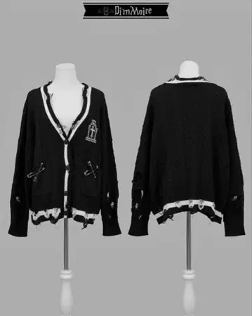 Dimmoire 고딕 학원 가디건 black M 사이즈