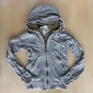 Francis T. MORK.S. 그레이 후드티 SIZE4 더블 지퍼