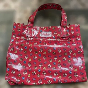 새상품 Cath Kidston 빨간색 토트백