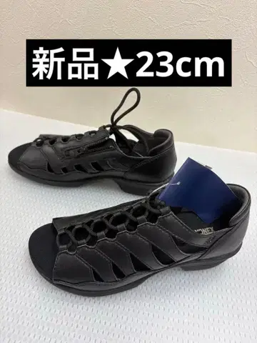 새상품 23cm YONEX SHW SDL14 워킹 샌들 블랙