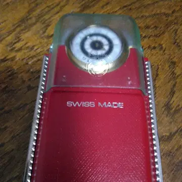 Swatch 아날로그 시계 빨간색 가죽