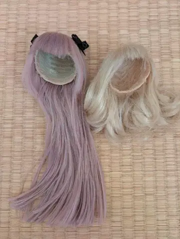 인형 가발 2점 사이즈 불명