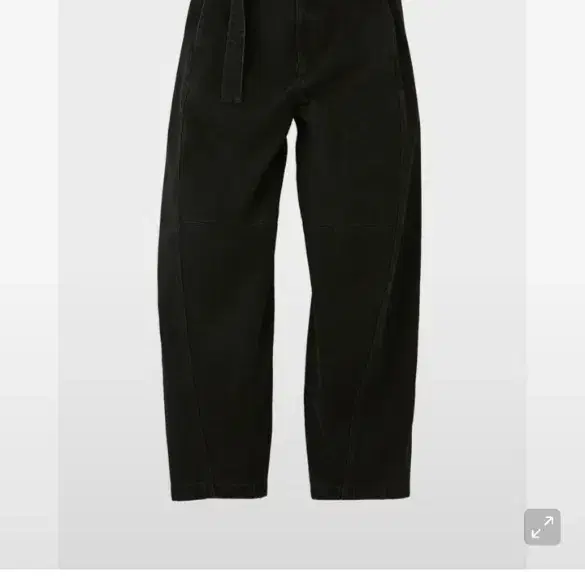 Coors Embossed Washed Deep Curved Denim Pants in Black #쿠어,#커브
