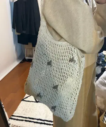 zara 그물 가방 비즈 벌 벌