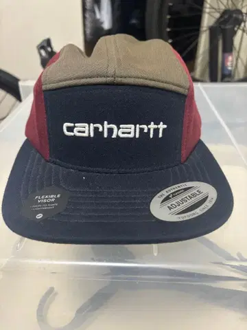 carhartt 조정 가능 워크캡 네이비/레드/카키