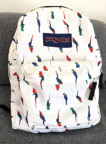 초레어 레어 패턴 JANSPORT 새 패턴 화이트 백팩 잔스포츠