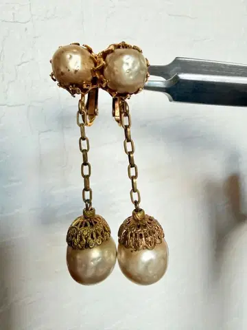 H.P.FRANCE BIJOUX * 빈티지 귀찌 미리암 하스켈