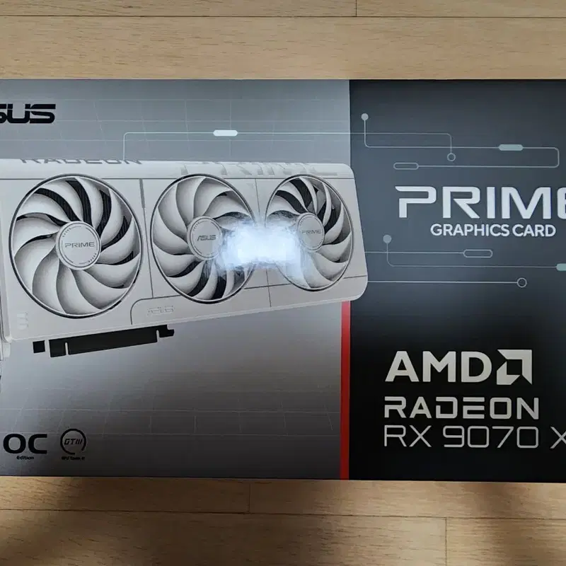 ASUS PRIME 라데온 RX 9070 XT OC 16GB 화이트 신품