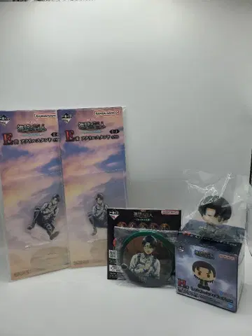 제일복권 진격의 거인 리바이 E상 F상 G상 H상 4점 세트