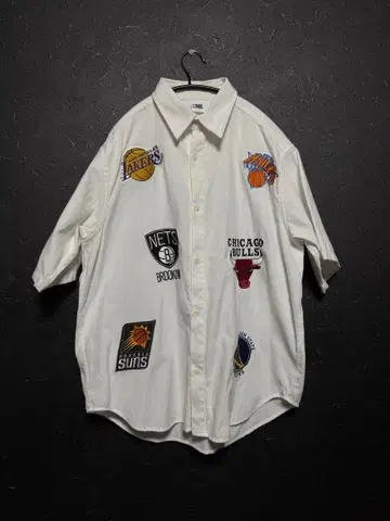 NBA 팀 로고 반팔 셔츠 오버 사이즈