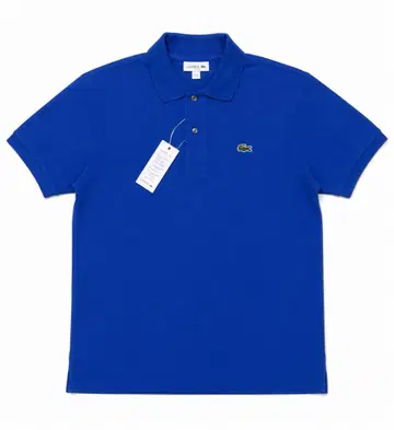 LACOSTE 클래식 핏 블루 피케 셔츠 XS 새상품 택 포함