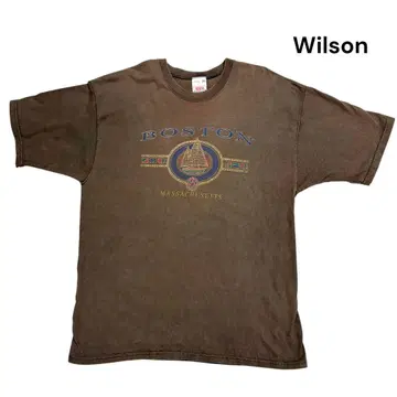 구제 의류 Wilson T셔츠 브라운 XL