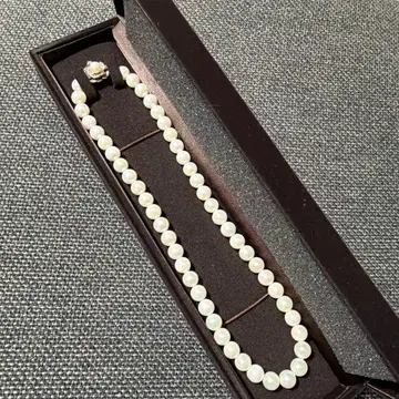 가격 대폭 인하!! 진주 펄 목걸이 타카시마야 행사 40cm