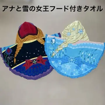 겨울왕국 후드 부착 타월 안나 엘사 팬캡 안나 디즈니