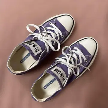 Converse 퍼플 캔버스 스니커즈