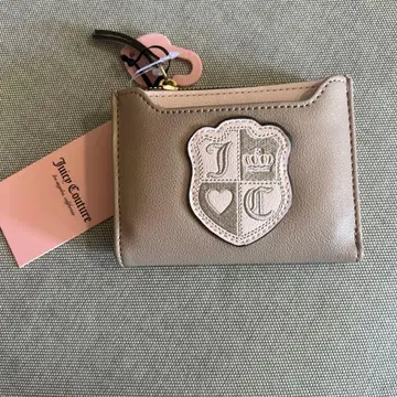 Juicy Couture 접이식 지갑 엠블럼 베이지