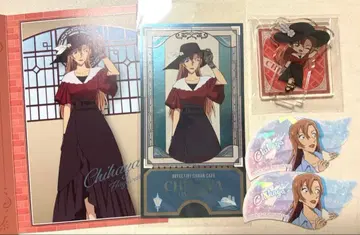 명탐정 코난 코난 카페 하귀라 치하야 아크릴 스탠드 티켓풍 카드