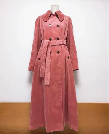 ALEXACHUNG 알렉사 청 핑크 코듀로이 트렌치코트