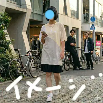 adidas 반팔 원피스 크림/화이트