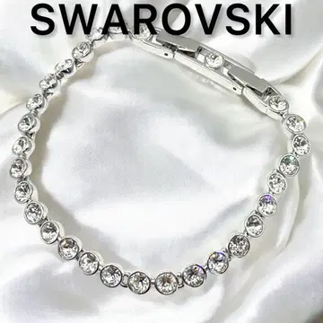 극미품 SWAROVSKI 스와로브스키 큐빅 팔찌