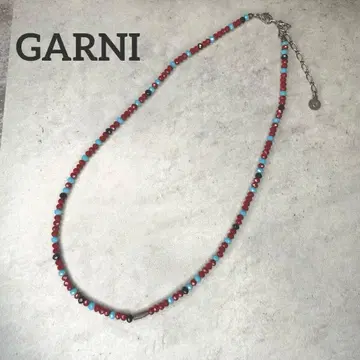 GARNI 가르니 실버 x 비즈 목걸이 멀티 컬러