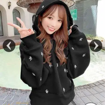 michellMacaron MM 로고 후디 상의 베이지 XS 사이즈