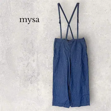 mysa 미샤 데님 살로펫 팬츠 와이드 팬츠 인디고 L 사이즈