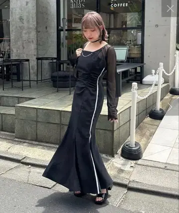 [ Mavie..7 ] 사이드라인 머메이드 원피스